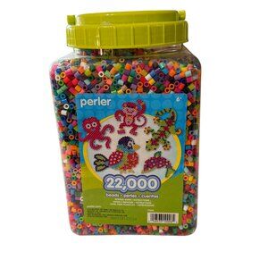 PERLER BEADS ONLY open container multicolored refills up to 22,000 beads ages 6+